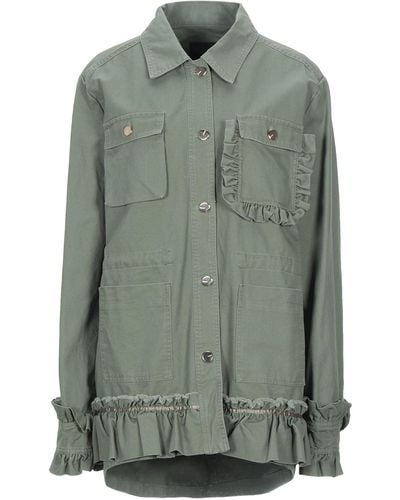 Pinko Overcoat & Trench Coat - Green