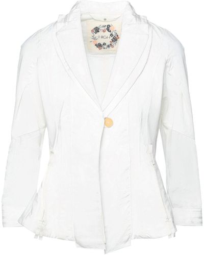 High Suit Jacket - White