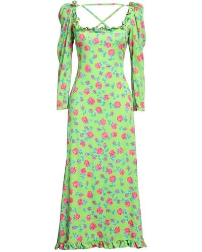 Miu Miu Acid Maxi Dress Silk, Elastane - Green