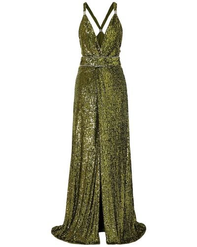 Dundas Long Dress - Green