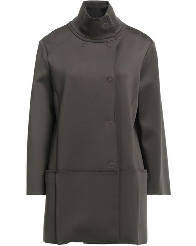 Alpha Studio Overcoat & Trench Coat - Gray