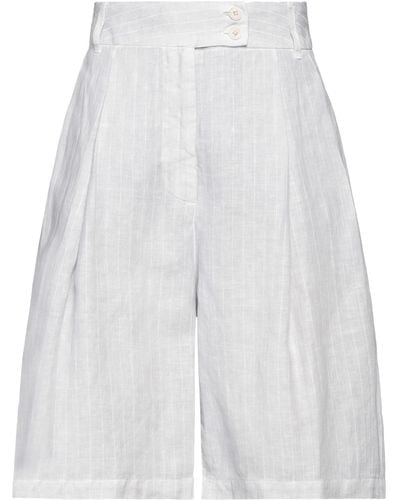 120% Lino Shorts & Bermuda Shorts - White