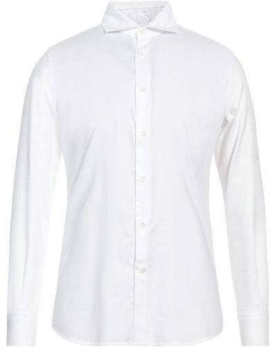 Glanshirt Hemd - Weiß