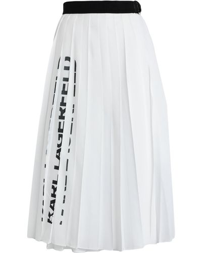 Karl Lagerfeld Midi skirts - Bianco