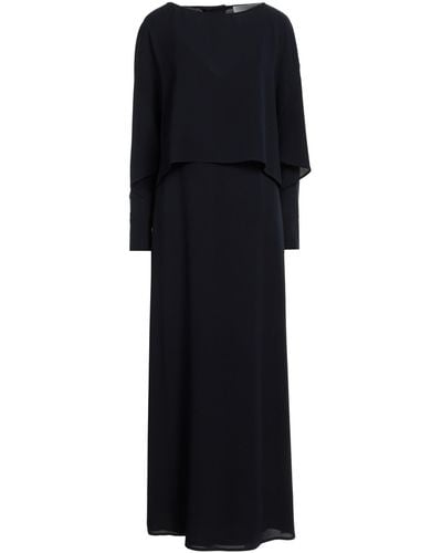Erika Cavallini Semi Couture Midnight Maxi Dress Silk - Black
