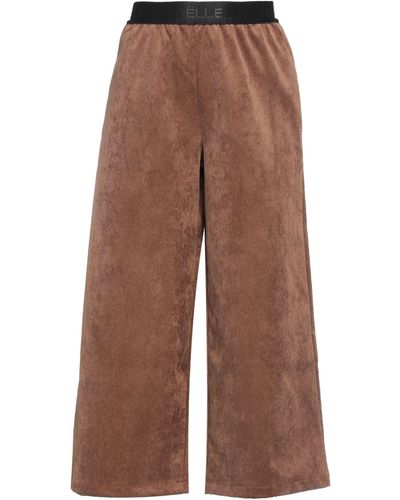 Gaelle Paris Cropped Pants - Brown