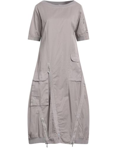 European Culture Midi Dress - Gray