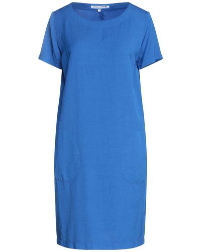 European Culture Mini Dress - Blue