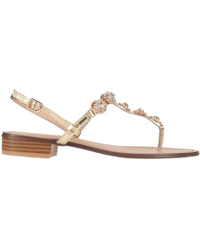 Gai Mattiolo Thong Sandal - White