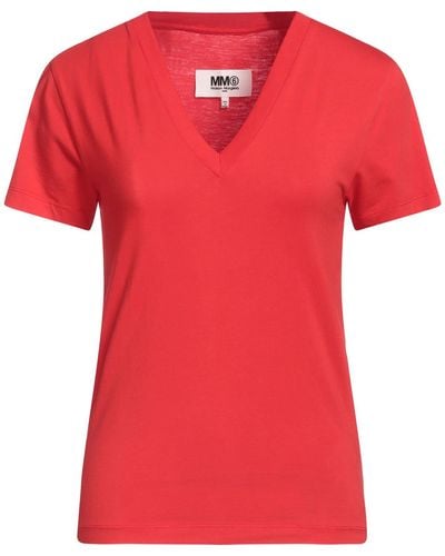 MM6 by Maison Martin Margiela T-shirts - Rot