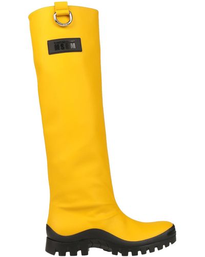 Yellow Knee-high boots for Women | Lyst