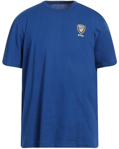 Blauer T-shirt - Blu