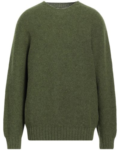Universal Works Military Sweater Wool - Green