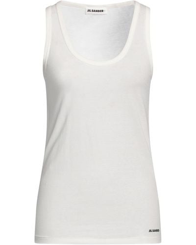 Jil Sander Camiseta de tirantes - Blanco