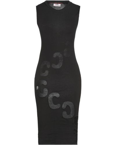 Gcds Midi-Kleid - Schwarz