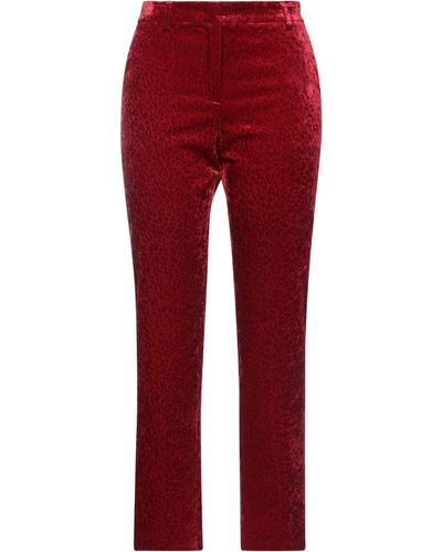 L'Autre Chose Pants Cotton, Viscose, Elastane - Red
