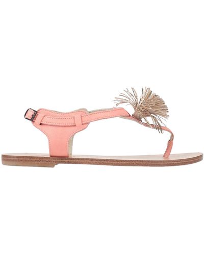 Anniel Toe Post Sandals - Pink