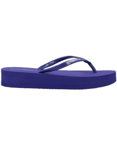 Emporio Armani Toe Post Sandal - Purple