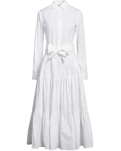 Caliban Midi-Kleid - Weiß