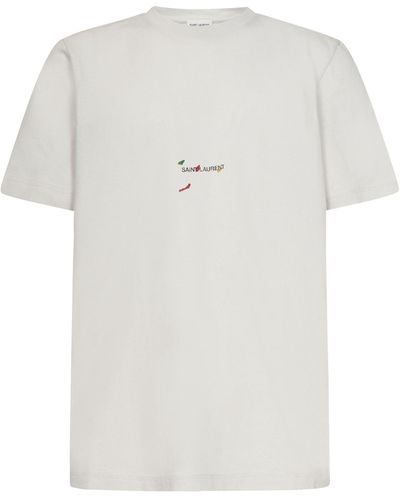 Saint Laurent T-shirts - Weiß