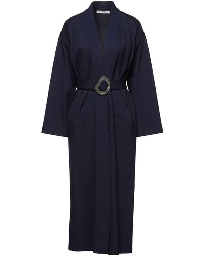 Liviana Conti Overcoat & Trench Coat - Blue