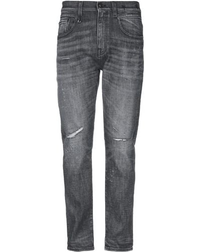 R13 Pantaloni Jeans - Grigio