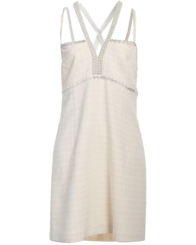 Sandro Mini Dress Cotton, Viscose, Acrylic, Polyamide - White