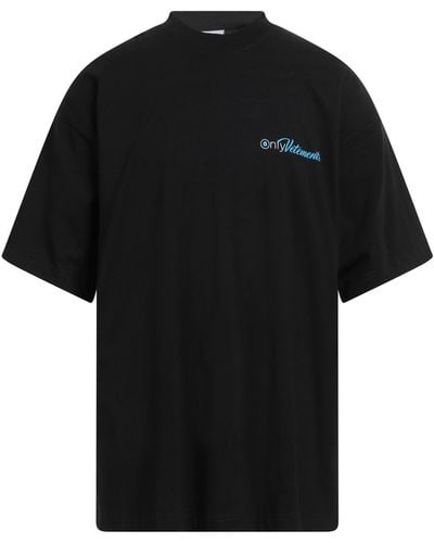 Vetements T-Shirt Cotton - Black