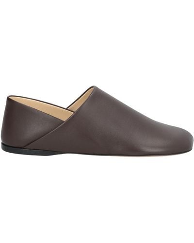 Loewe Dark Loafers Leather - Brown