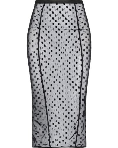 Karl Lagerfeld Midi Skirt - Gray