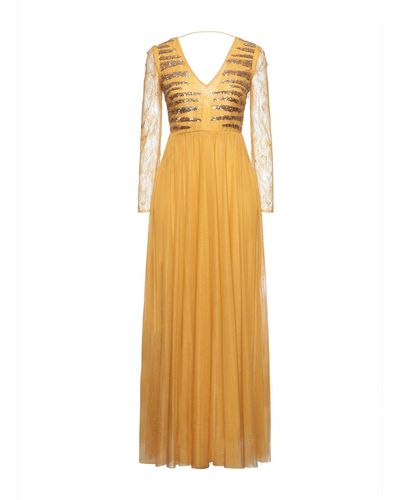 Patrizia Pepe Long Dress - Yellow