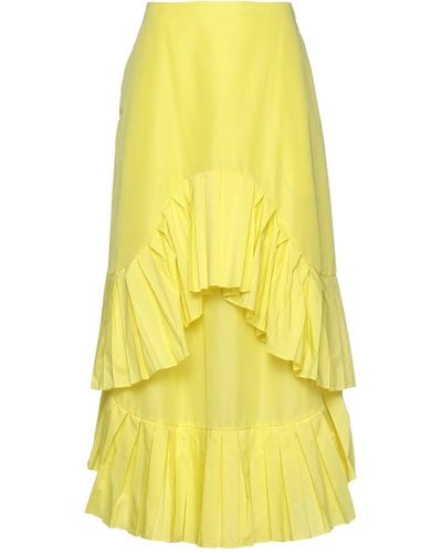 Enfold Midi Skirt - Yellow