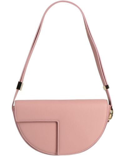 Patou Shoulder Bag Leather - Pink