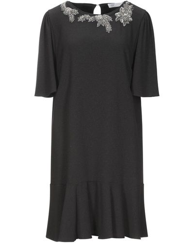 Anna Rachele Mini-Kleid - Schwarz