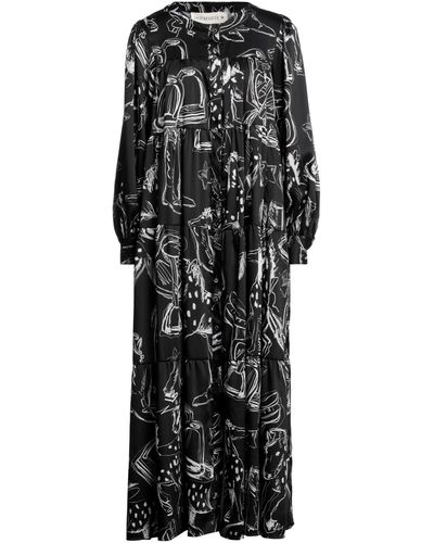 Shirtaporter Midi Dress - Black