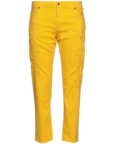 Aglini Pantaloni Jeans - Giallo