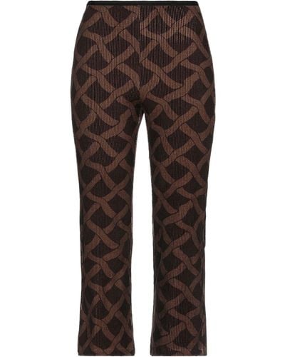 Siyu Cropped Trousers - Brown