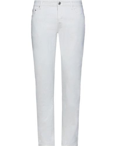 Care Label Denim Pants - White