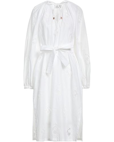 PHAEONIA Midi-Kleid - Weiß