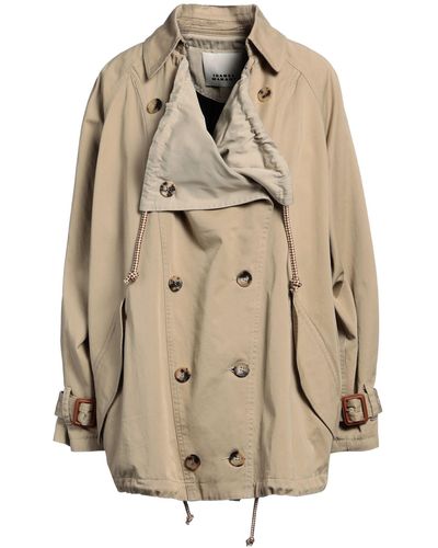 Isabel Marant Overcoat & Trench Coat Cotton - Natural