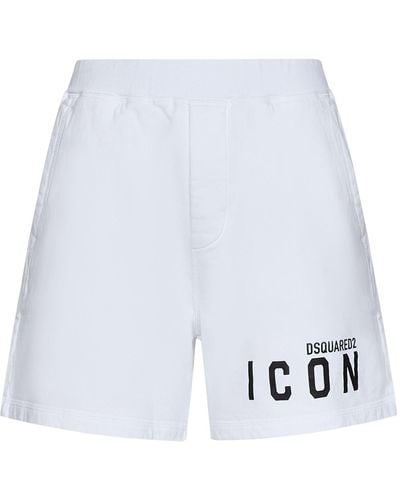 DSquared² Shorts BE ICON RELAX - Bianco