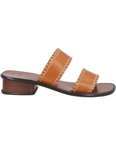 Celine Sandals Leather - Brown