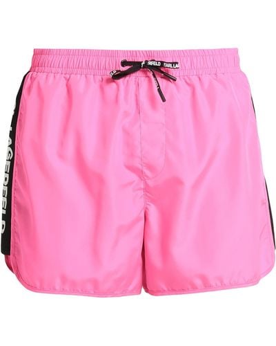 Karl Lagerfeld Swim Trunks - Pink