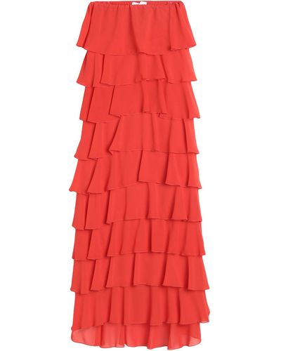Soallure Maxi Skirt - Red