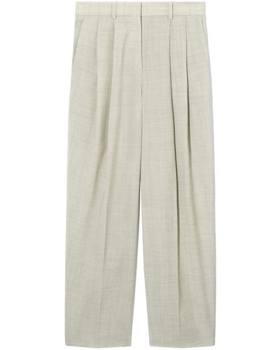 COS Wide-leg Tailored Wool Pants - White