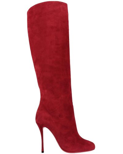 Friday Fix Christian Louboutin 'Amurabotta' red knee high boots >  Shoeperwoman
