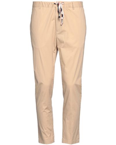 Grey Daniele Alessandrini Cropped Trousers - Natural