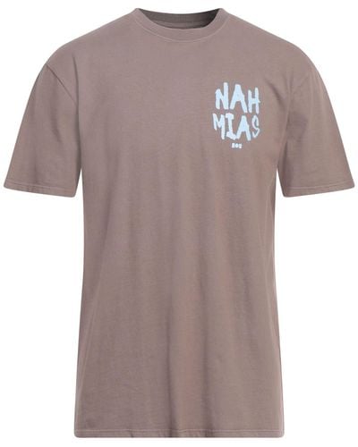 NAHMIAS Khaki T-Shirt Cotton - Pink