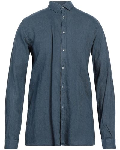 Grey Daniele Alessandrini Shirt - Blue