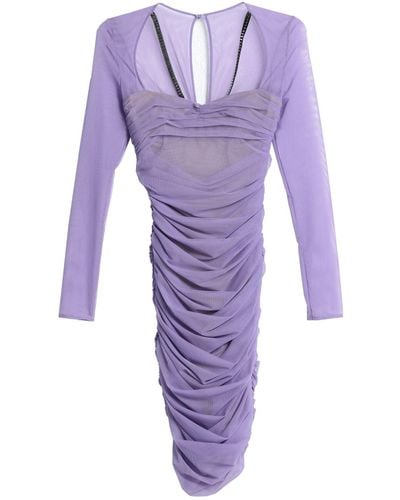 Philipp Plein Mini Dress - Purple